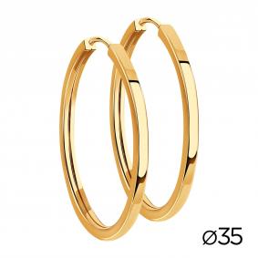 Золотые серьги МАГНАТ М021082 М021082 фото