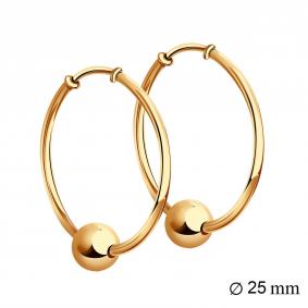 Золотые серьги МАГНАТ М021086 М021086 фото