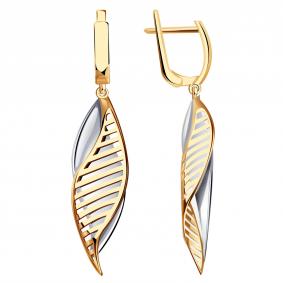 Золотые серьги МАГНАТ М028016 М028016 фото