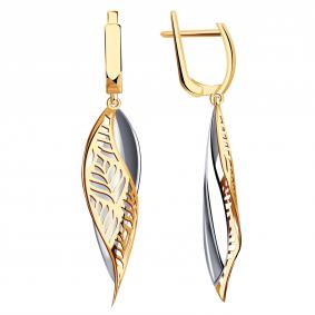 Золотые серьги МАГНАТ М028018 М028018 фото