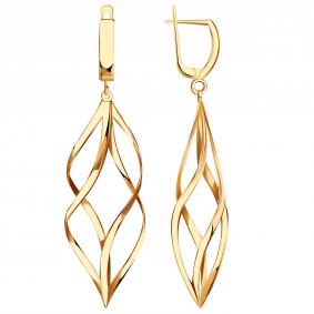 Золотые серьги МАГНАТ М028022 М028022 фото