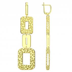 Серьги из лимонного золота МАГНАТ М029019Л М029019Л фото