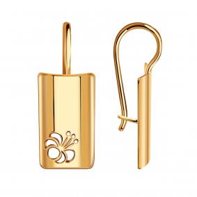 Золотые серьги МАГНАТ М031019 М031019 фото