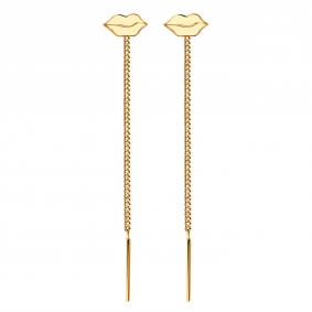 Золотые серьги МАГНАТ М19003 М19003 фото