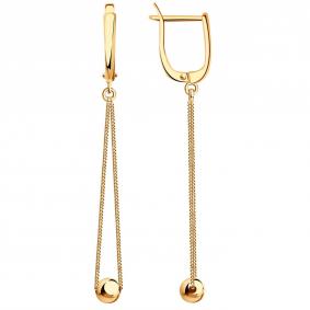 Золотые серьги МАГНАТ М19022 М19022 фото