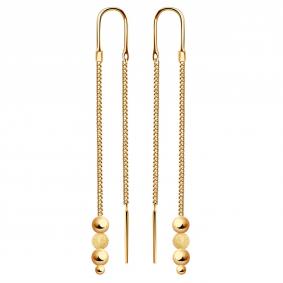 Золотые серьги МАГНАТ М1953 М1953 фото