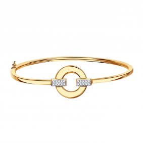 Золотой браслет МАГНАТ М22074 с фианитом М22074 фото