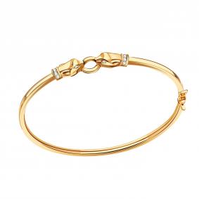 Золотой браслет МАГНАТ М22081 с фианитом М22081 фото