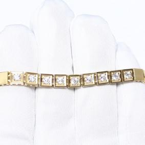 Браслет из лимонного золота МАГНАТ М40034л с фианитом М40034л фото