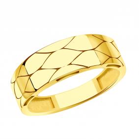 Кольцо из лимонного золота МАГНАТ М50030Л М50030Л фото