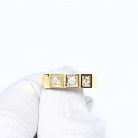 Кольцо из лимонного золота МАГНАТ М50032Л с фианитом М50032Л фото