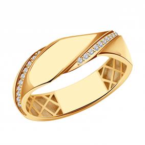 Золотое кольцо МАГНАТ М50122 с фианитом М50122 фото