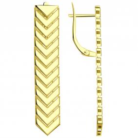 Серьги из лимонного золота МАГНАТ М60011Л М60011Л фото