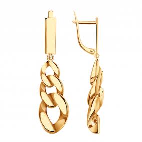 Золотые серьги МАГНАТ М60013 М60013 фото