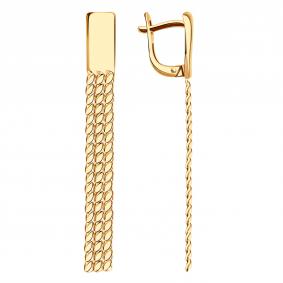 Золотые серьги МАГНАТ М60035 М60035 фото