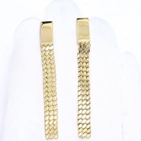 Серьги из лимонного золота МАГНАТ М60035Л М60035Л фото