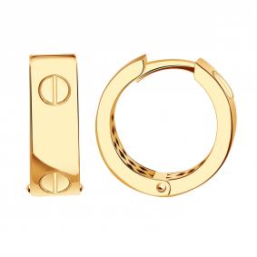 Золотые серьги МАГНАТ М60036 М60036 фото