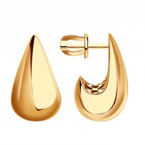 Золотые серьги МАГНАТ М60047 М60047 фото