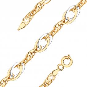 Золотой браслет плетение Фантазийное МАГНАТ М7105 М7105 фото