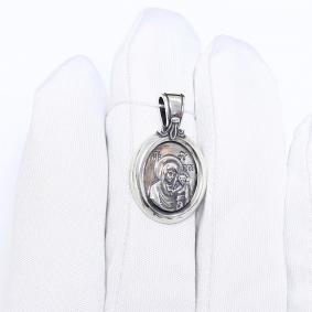 Подвеска-иконка из черненого серебра Божией Матери Казанская Высоковы 585 МД-160-Ч МД-160-Ч фото