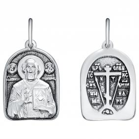 Подвеска-иконка Николай Чудотворец из черненого сербра Высоковы 585 МД-82-Ч МД-82-Ч фото
