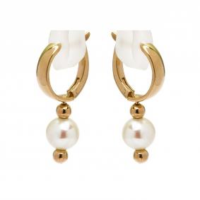 Золотые серьги МЦЗ МЦЗ03к607Ж с жемчугом МЦЗ03к607Ж фото