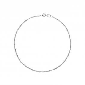 Браслет плетение Сингапур из белого золота МЦЗ МЦЗ7028051Р МЦЗ7028051Р фото