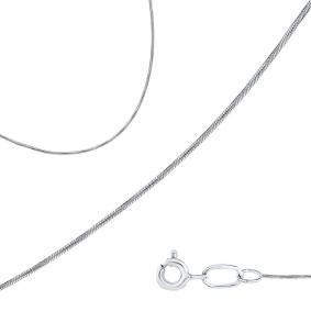 Цепь плетение Снейк (Тонда) из белого золота МЦЗ МЦЗ8028055Р МЦЗ8028055Р фото