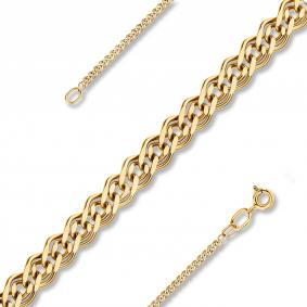 Цепь плетение Нонна из лимонного золота МЦЗ МЦЗ8035155L МЦЗ8035155L фото