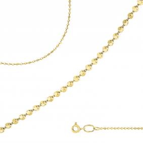 Цепь плетение Перлина из лимонного золота МЦЗ МЦЗ8180307L МЦЗ8180307L фото