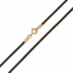 Кожаный шнурок с замком из золота НОВОЕ ВРЕМЯ НВ6030КЖ НВ6030КЖ фото