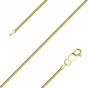 Цепь плетение Снейк (Тонда) из лимонного золота TALANT НЦ15-078-35 НЦ15-078-35 фото