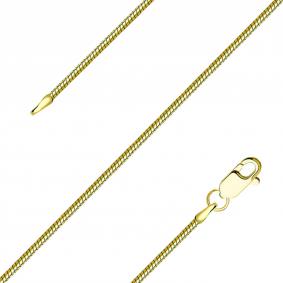 Цепь плетение Снейк (Тонда) из лимонного золота TALANT НЦ15-078-40 НЦ15-078-40 фото