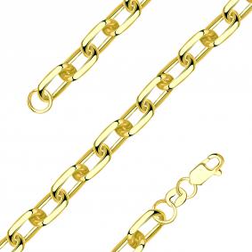 Цепь плетение Якорное из лимонного золота TALANT НЦ15-206-100 НЦ15-206-100 фото
