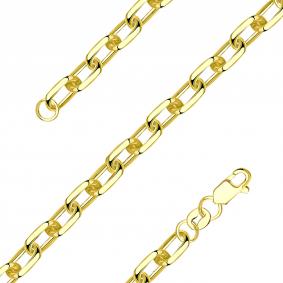 Цепь плетение Якорное из лимонного золота TALANT НЦ15-206-80 НЦ15-206-80 фото