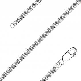Цепь плетение Нонна из белого золота TALANT НЦ18-2003-50 НЦ18-2003-50 фото