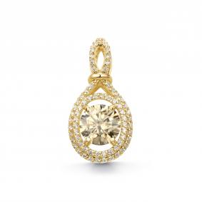 Серебряная подвеска Дар П-2655зс1620274 с фианитом и муассанитом П-2655зс1620274 фото