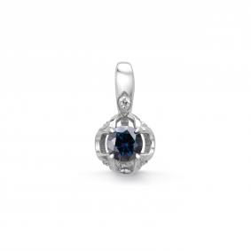 Серебряная подвеска Дар П-5306рс1616300 с фианитом и муассанитом П-5306рс1616300 фото