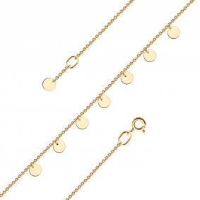 Золотой браслет на ногу Красносельский ювелир П2376 П2376 фото