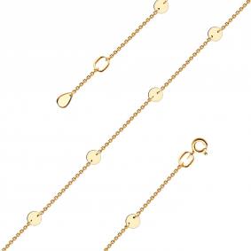 Золотой браслет на ногу Красносельский ювелир П2378 П2378 фото