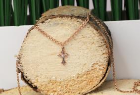 Золотая подвеска Александра П309сбк с фианитом П309сбк фото