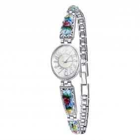 Серебряные часы Platinor-Чайка П43607финифть-2 с финифтью П43607финифть-2 фото