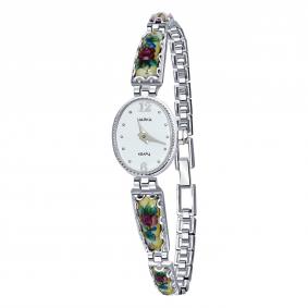 Серебряные часы Platinor-Чайка П43607финифть с финифтью П43607финифть фото