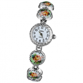 Серебряные часы Platinor-Чайка П44107финифть с финифтью П44107финифть фото