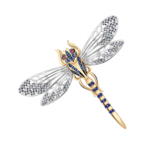 Золотая подвеска Александра п970-20сбк-ср с фианитом п970-20сбк-ср фото