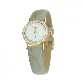 Золотые часы Platinor-Чайка П98156-ЦБ с фианитом П98156-ЦБ фото