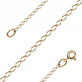 Золотая цепь плетение Панцирное Красносельский ювелир ПУ-040-Ц ПУ-040-Ц фото