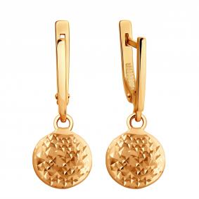 Золотые серьги Радуга Р282А Р282А фото