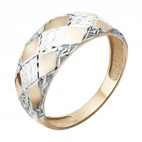 Золотое кольцо с алмазной гранью Красносельский ювелир РАК690-4034 РАК690-4034 фото