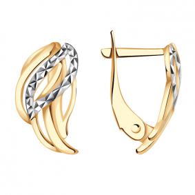 Золотые серьги Красносельский ювелир РАС633-2404 РАС633-2404 фото